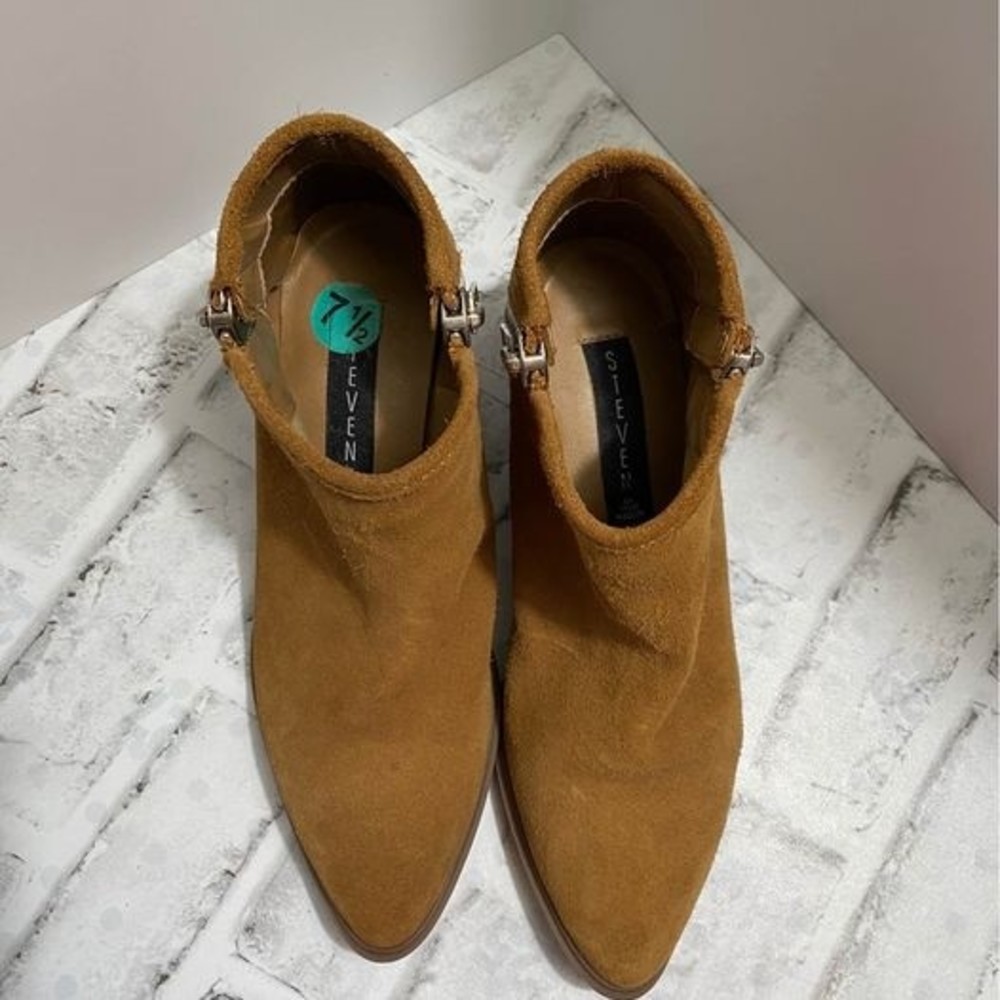 Steven by Steve Madden Women Double Zipper Bootie 7.5 Shoes